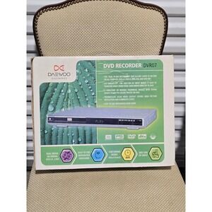Daewoo DVR07 DVD Recorder Dual Media Recording Progressive Scan Silver New Box